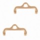 Cymbal ™ DQ metal ending Skafi II for 11/0 beads - Rose gold